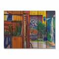 Ricki&Aposs Rugs 33 x 24 in. Garden Graffiti Inside & Outside Cedar Wall Art RI272795